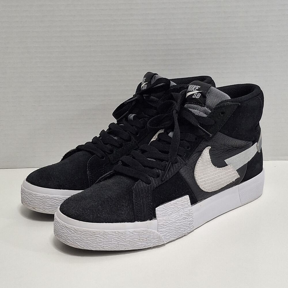 Sz 7.5 - Nike SB Zoom Blazer Mid PRM DA8854-001 Black White Wolf Grey Men's Shoe